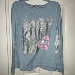 DKNY Metallic Top